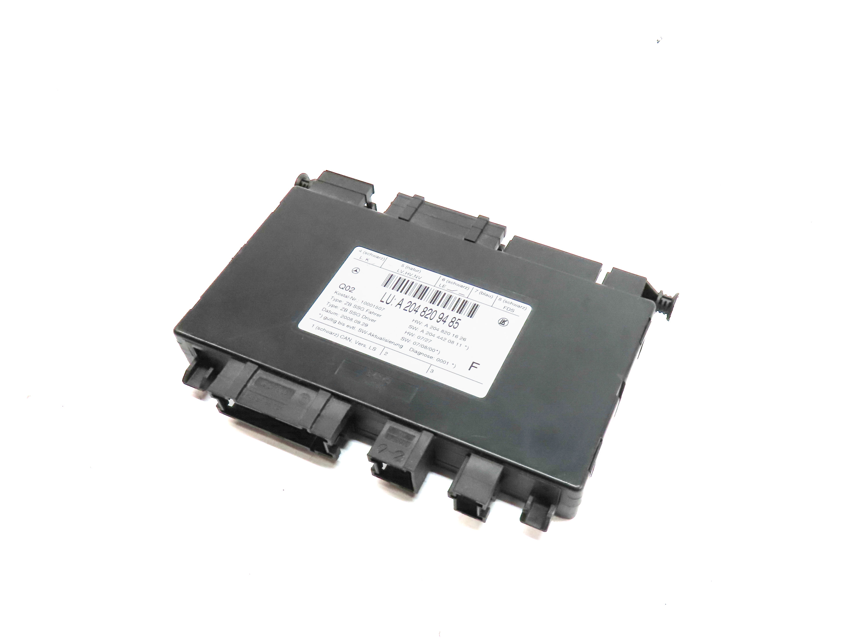 2010 MERCEDES GLK350 (X204) FRONT LEFT DRIVER SEAT CONTROL MODULE — exact item pictured